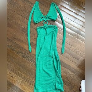 SHEIN Green Maxi Dress